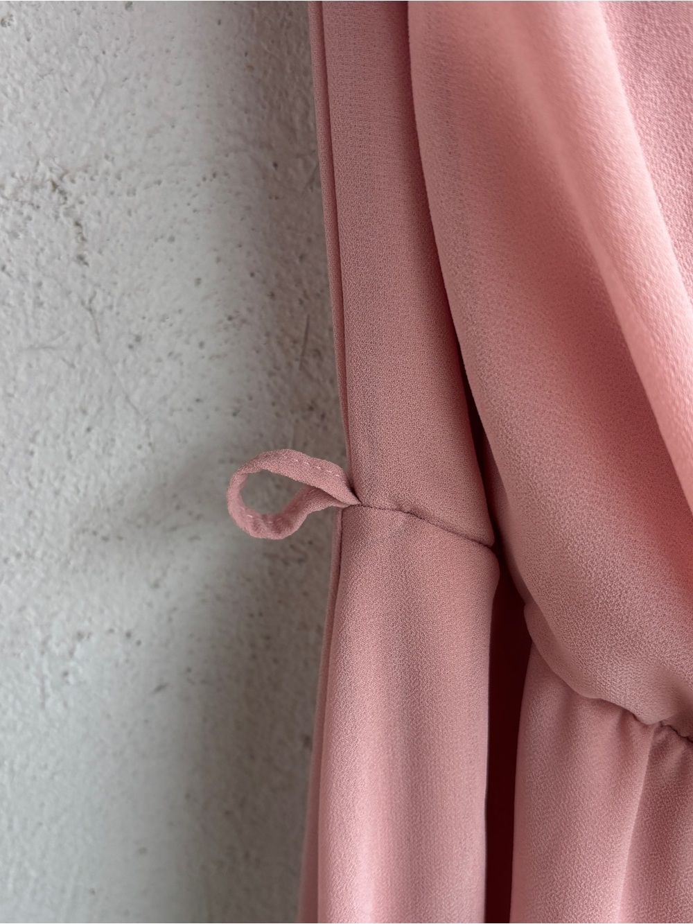 Papaya Blush Pink High-Low Off-Shoulder Ruffle Dress - Picture 3 of 5